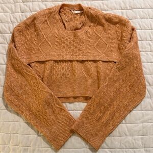 Free People Mercury Cable Knit Sweater Set NWOT
